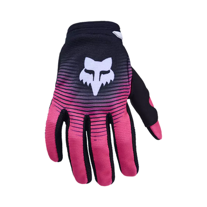 Guantes Moto Niño 180 Collect Negro/Rosado Fox