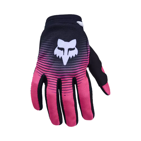 Guantes Moto Niño 180 Collect Negro/Rosado Fox