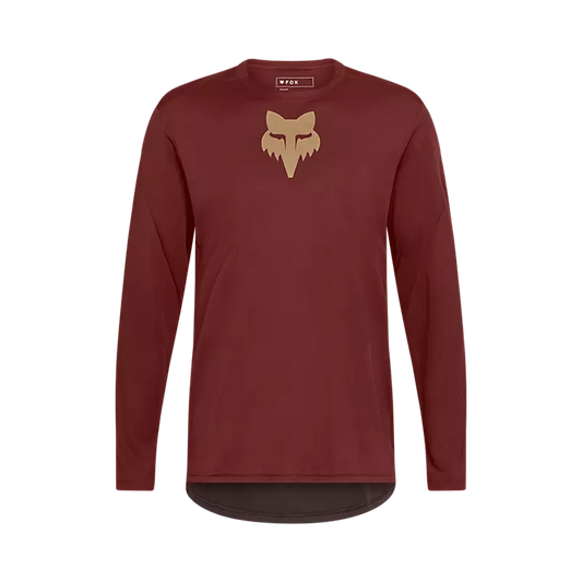 Polera Bicicleta Ranger Head Rojo Fox polera bicicleta fox mtb