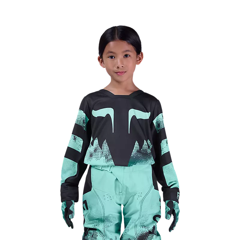 Polera Moto Niño Kairos 180 Azul Fox polera moto fox motocross