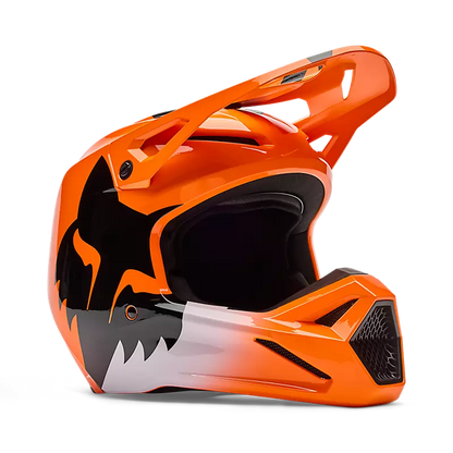 Casco Moto V1 Shield Naranjo Fox | Casco Moto Fox casco fox racing motocross mtb