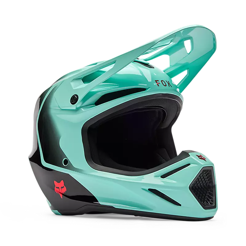 Casco Moto V3 Drip Azul Fox | Casco Moto Fox casco fox racing motocross mtb