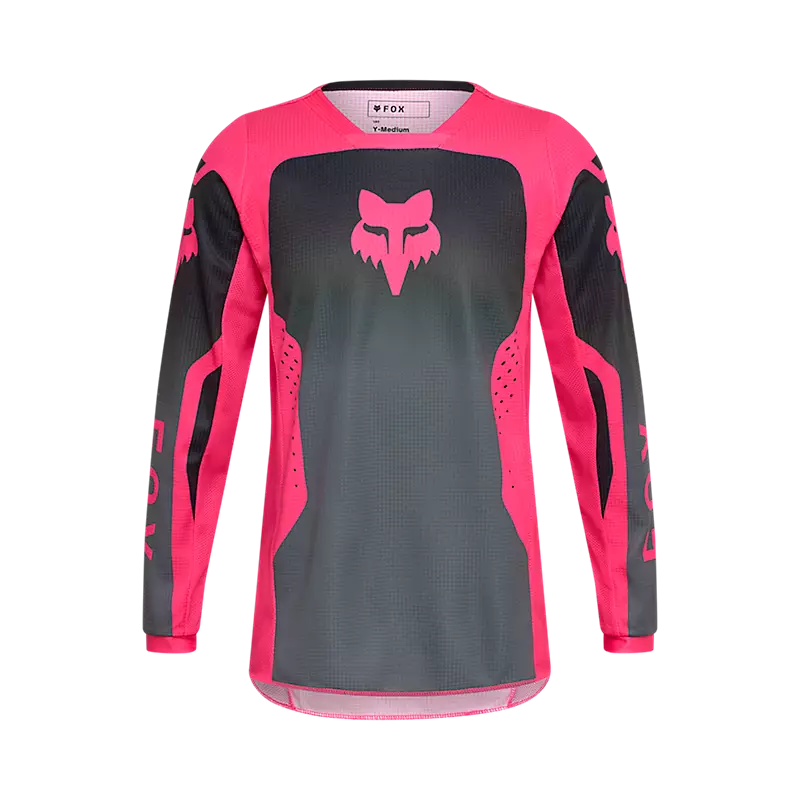 Polera Moto Niño 180 Shield Negro/Rosado Fox polera moto fox motocross