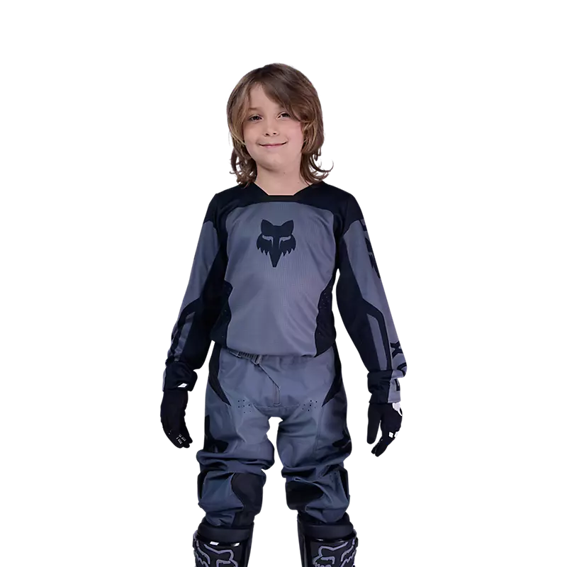 Polera Moto Niño 180 Shield Negro Fox polera moto fox motocross