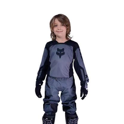 Polera Moto Niño 180 Shield Negro Fox polera moto fox motocross