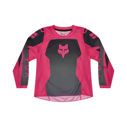 Polera Moto Niño 180 Shield Negro/Rosado Fox polera moto fox motocross