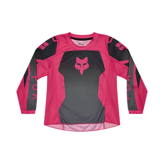 Polera Moto Niño 180 Shield Negro/Rosado Fox polera moto fox motocross
