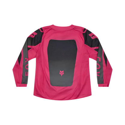 Polera Moto Niño 180 Shield Negro/Rosado Fox polera moto fox motocross
