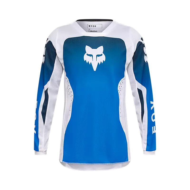 Polera Moto Niño 180 Shield Azul Fox polera moto fox motocross