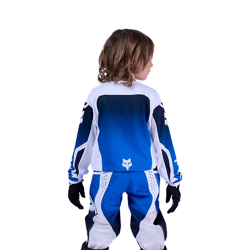 Polera Moto Niño 180 Shield Azul Fox polera moto fox motocross