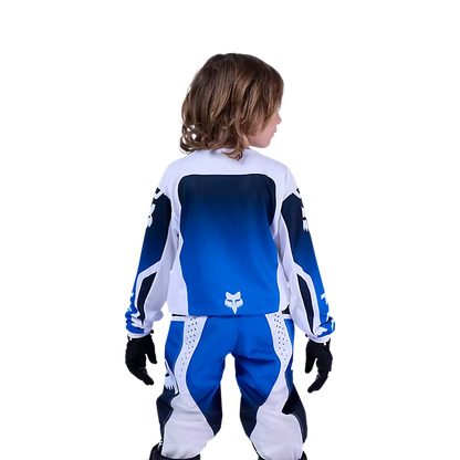 Polera Moto Niño 180 Shield Azul Fox polera moto fox motocross