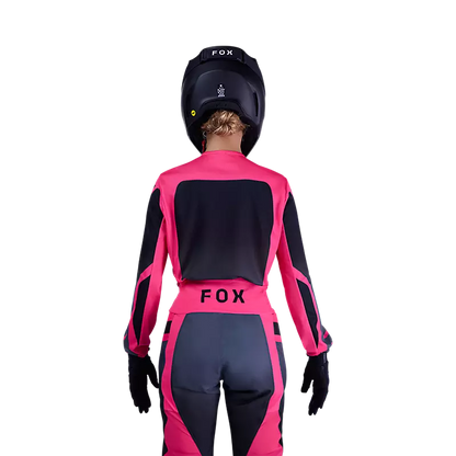 Polera Moto Mujer 180 Shield Negro/Rosado Fox polera moto fox motocross