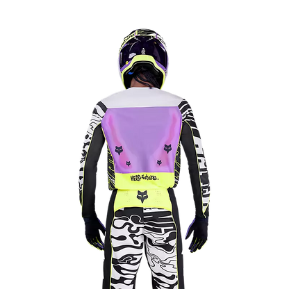 Polera Moto Flexair Image Phantom Limited Edition Blanco/Morado Fox polera moto fox motocross