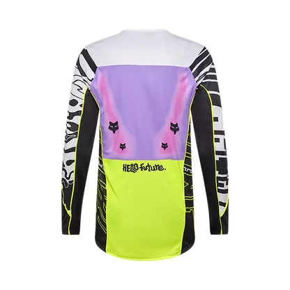 Polera Moto Flexair Image Phantom Limited Edition Blanco/Morado Fox polera moto fox motocross