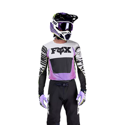 Polera Moto Flexair Image Phantom Limited Edition Blanco/Morado Fox polera moto fox motocross