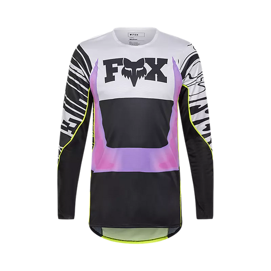 Polera Moto Flexair Image Phantom Limited Edition Blanco/Morado Fox polera moto fox motocross