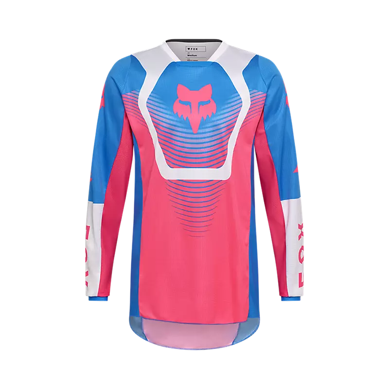 Polera Moto 180 Collect Azul/Rosado Fox polera moto fox motocross