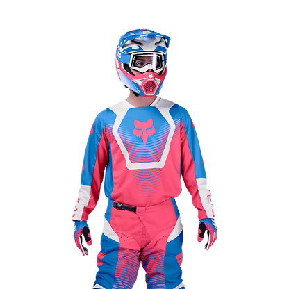 Polera Moto 180 Collect Azul/Rosado Fox polera moto fox motocross
