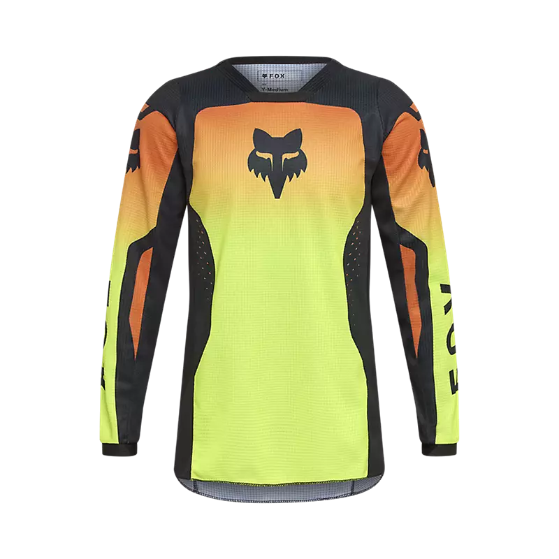 Polera Moto Niño 180 Shield Amarillo Fox polera moto fox motocross