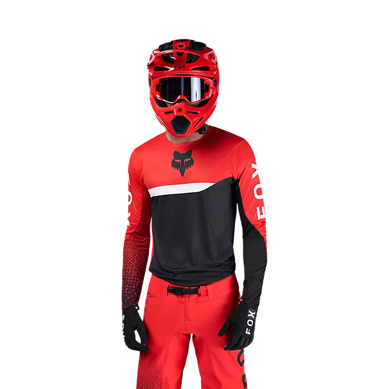 Polera Moto Flexair Fracture Rojo Fox polera moto fox motocross