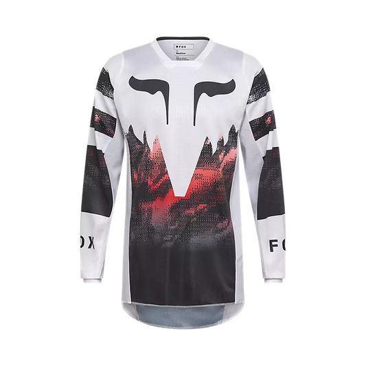 Polera Moto 180 Kairos Blanco/Negro Fox polera moto fox motocross