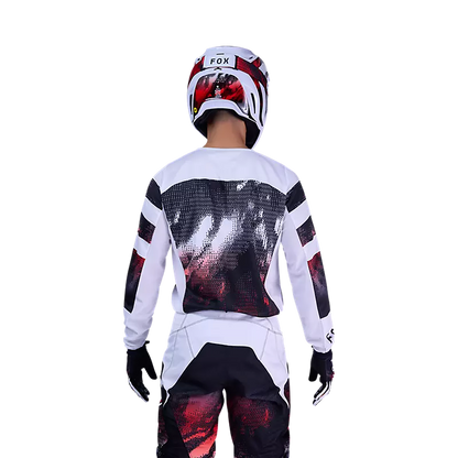 Polera Moto 180 Kairos Blanco/Negro Fox polera moto fox motocross