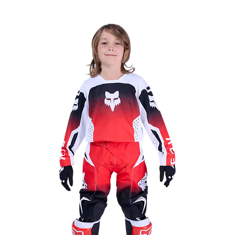 Polera Moto Niño 180 Shield Rojo Fox polera moto fox motocross