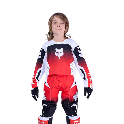 Polera Moto Niño 180 Shield Rojo Fox polera moto fox motocross