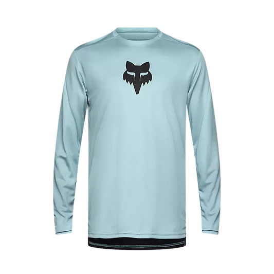 Polera Bicicleta Ranger Head Azul Fox polera bicicleta fox mtb
