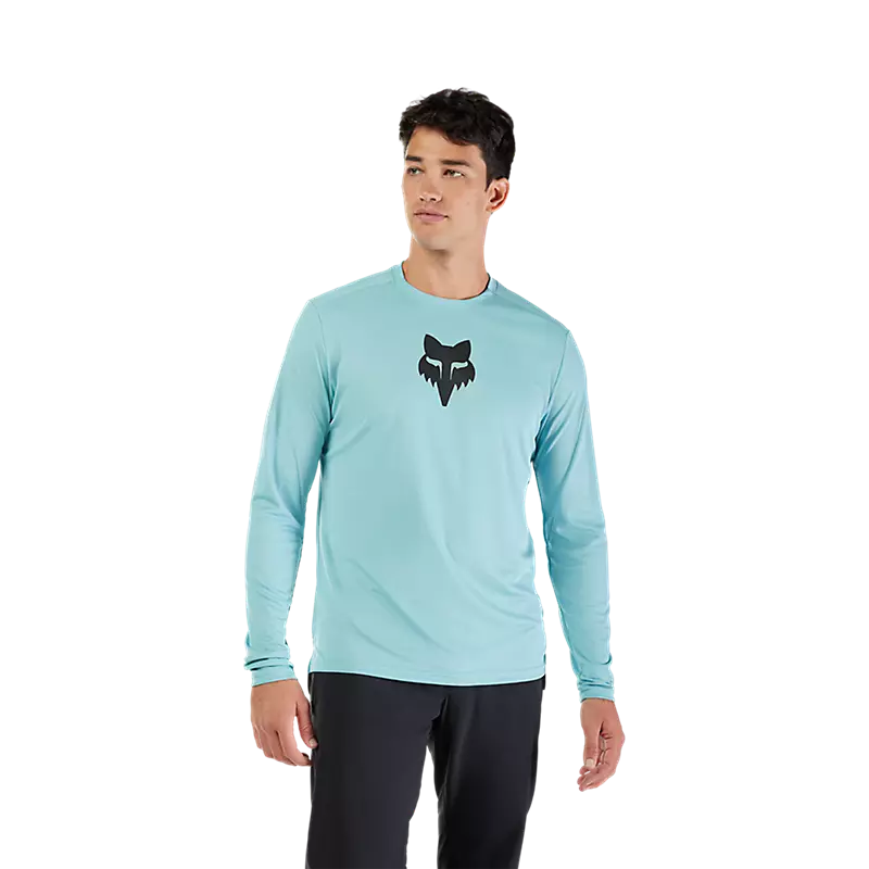 Polera Bicicleta Ranger Head Azul Fox polera bicicleta fox mtb