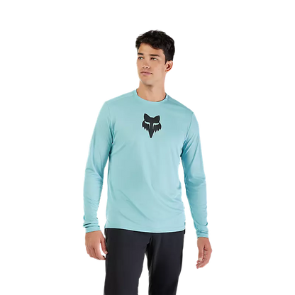 Polera Bicicleta Ranger Head Azul Fox polera bicicleta fox mtb